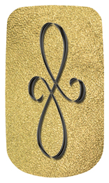 DAROYAL 601 BK SH GD Black Scroll Shimmer Gold Background